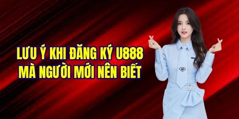 Lưu ý khi thực hiện đăng ký U888